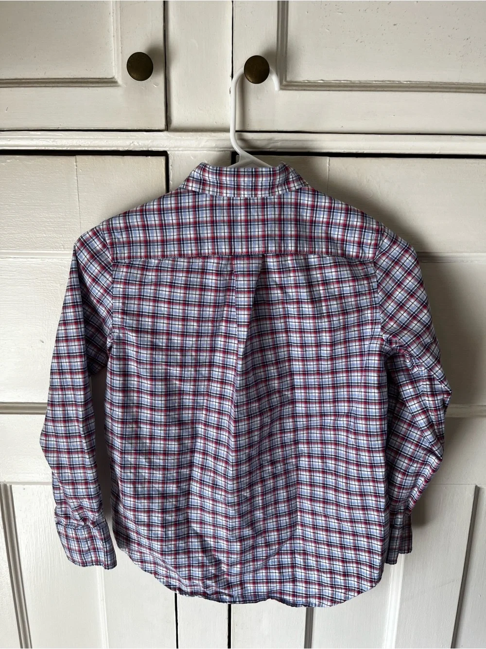 Ralph Lauren - Blue, Red & White Plaid Button-Down Shirt - Boy’s Size S/P (8)